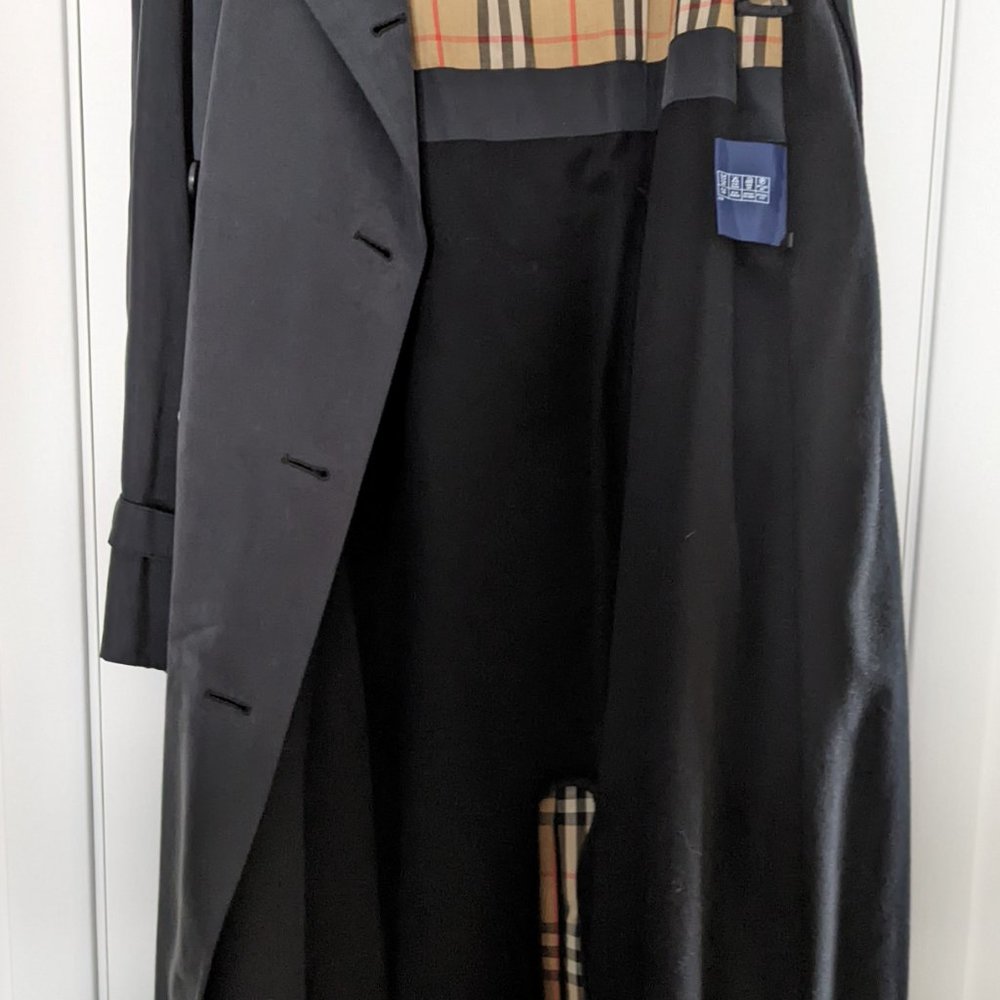 Ladies Burberry Air Force Blue Trench Coat - Picture 5 of 10